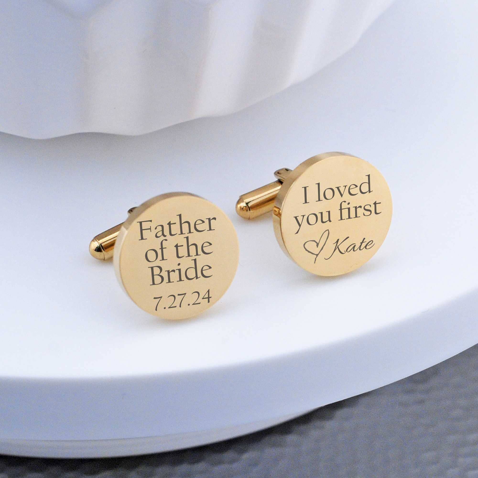 I Loved You First - Father of the Bride Cufflinks