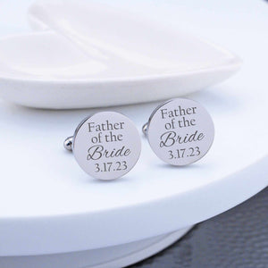 Matching Father of the Bride Cufflinks