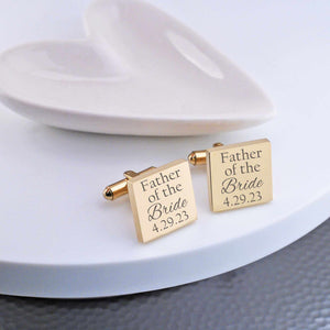 Matching Father of the Bride Cufflinks