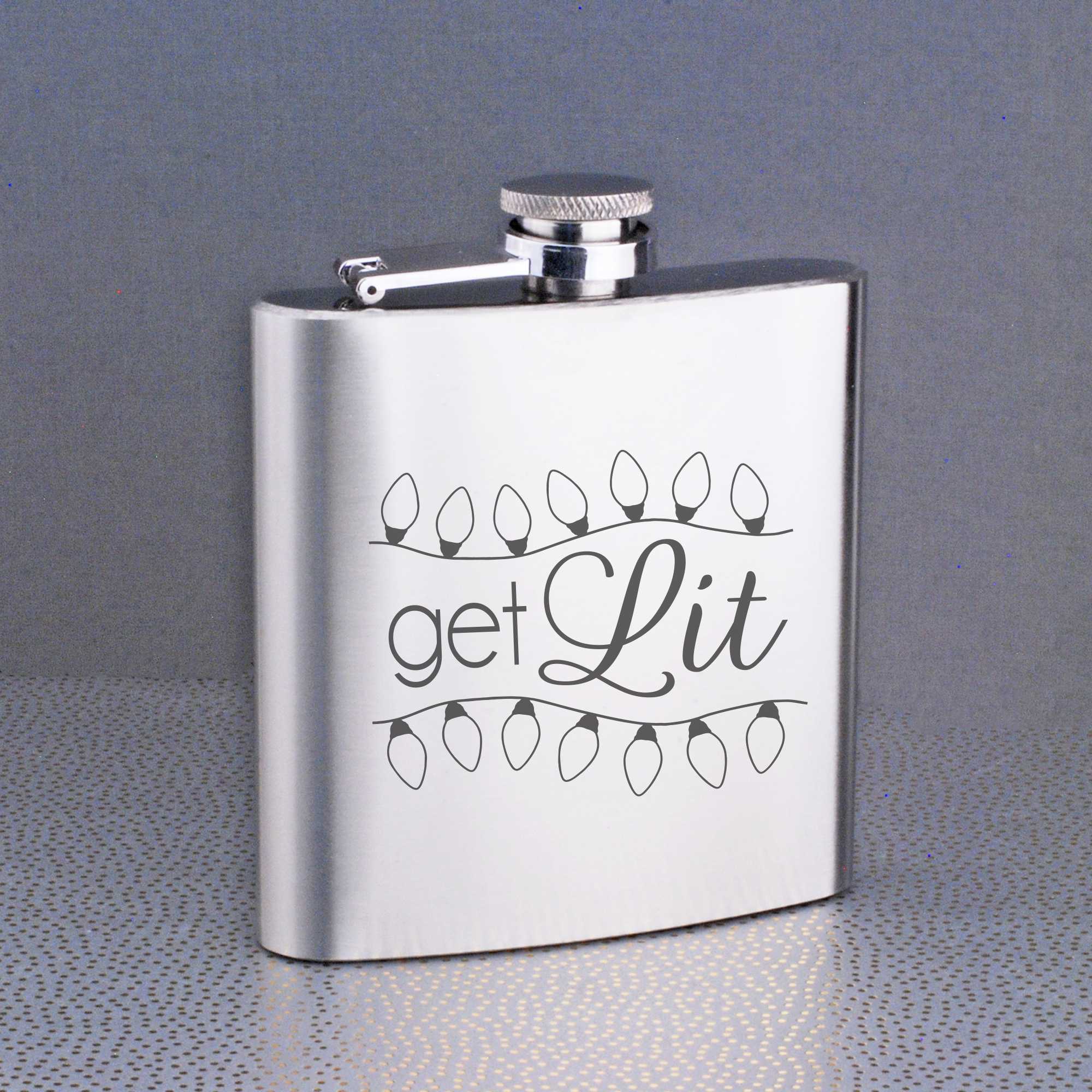 Get Lit' - Flask Christmas Gift – Flask – Love, Georgie