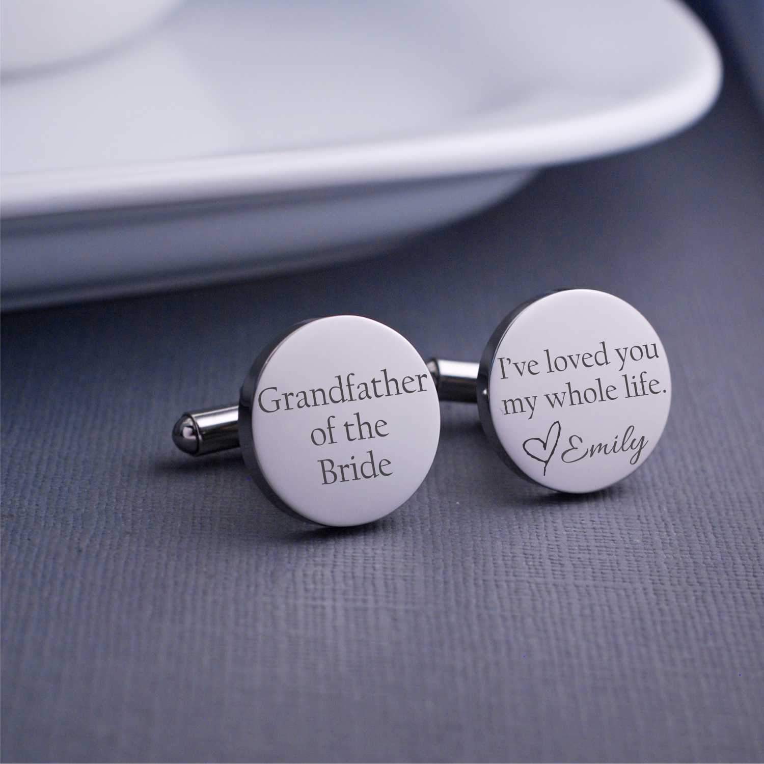 Grandfather of the Bride Cufflinks – Cuff Links – Love, Georgie