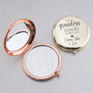 Pocket Mirror Gift for Nana - 'Beautiful Inside & Out' – Pocket Mirror – Love, Georgie