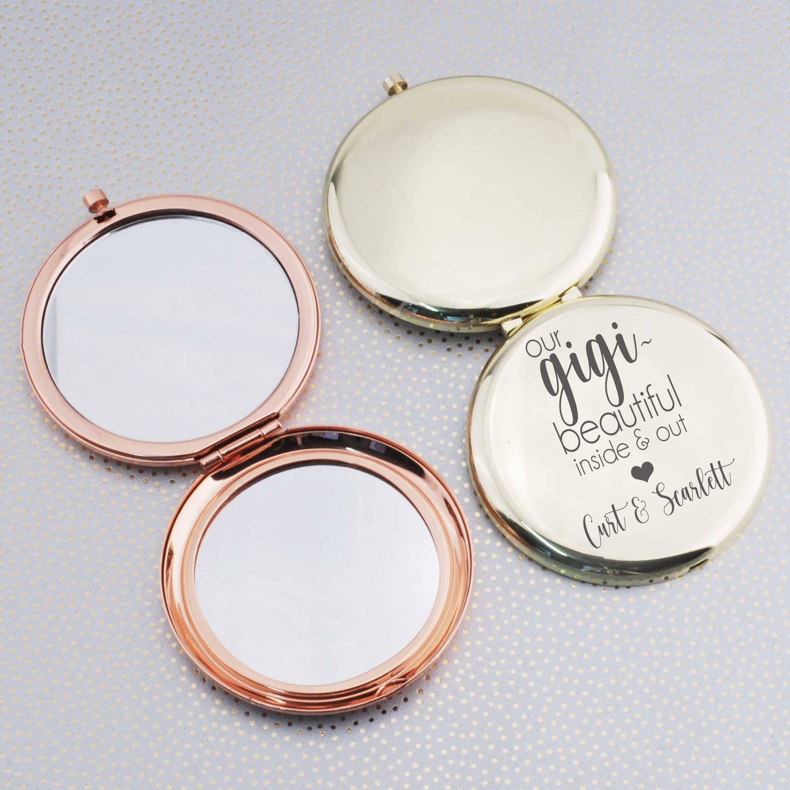 Pocket Mirror Gift for Nana - 'Beautiful Inside & Out' – Pocket Mirror – Love, Georgie
