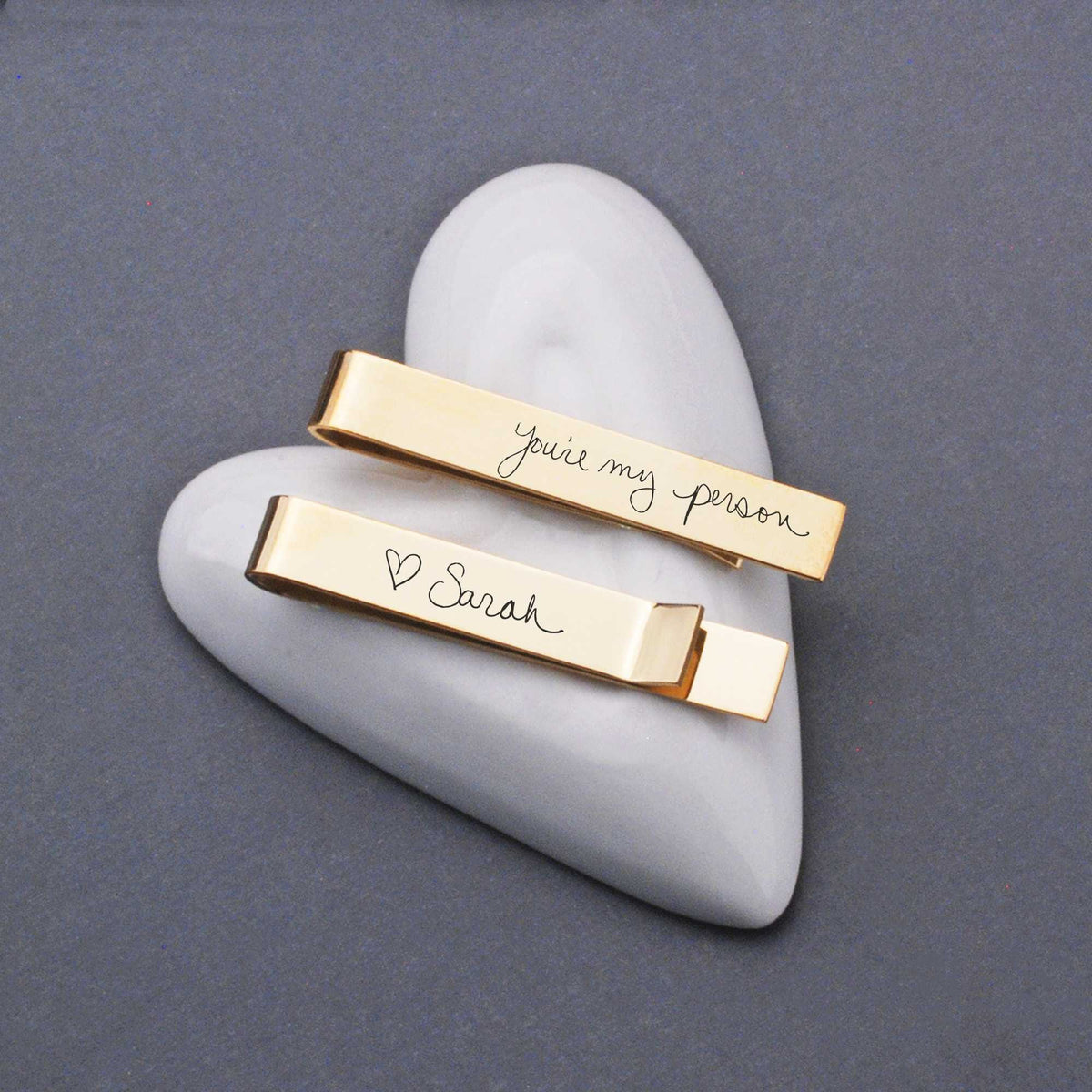 Handwriting Tie Clip – Tie Clip – Love, Georgie