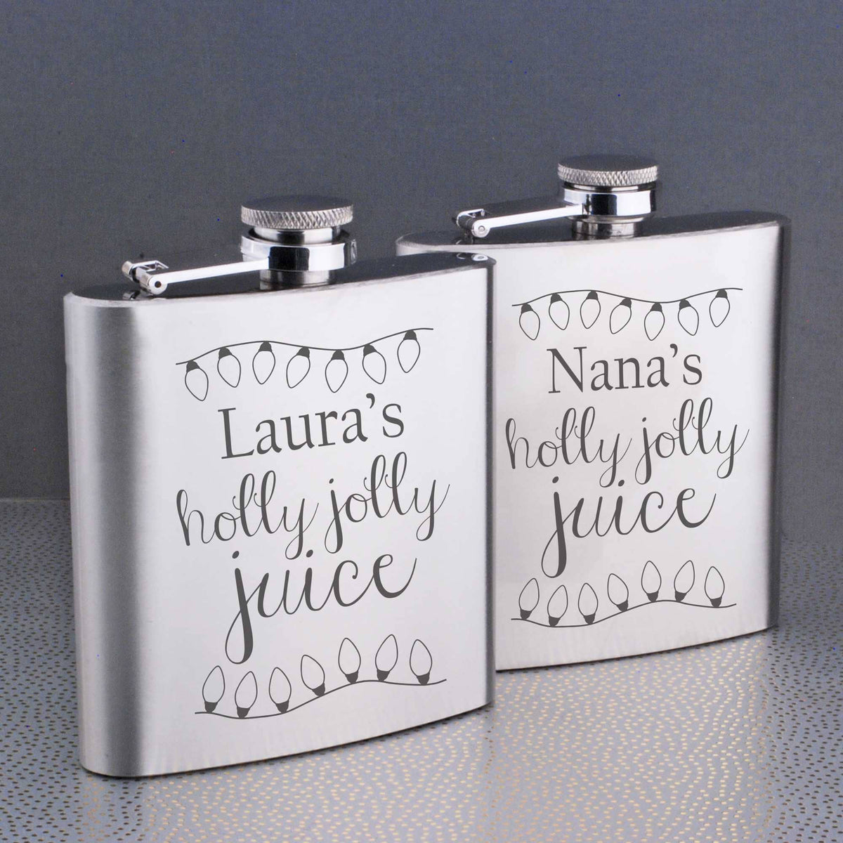 Holly Jolly Juice&#39; - Flask Christmas Gift – Flask – Love, Georgie