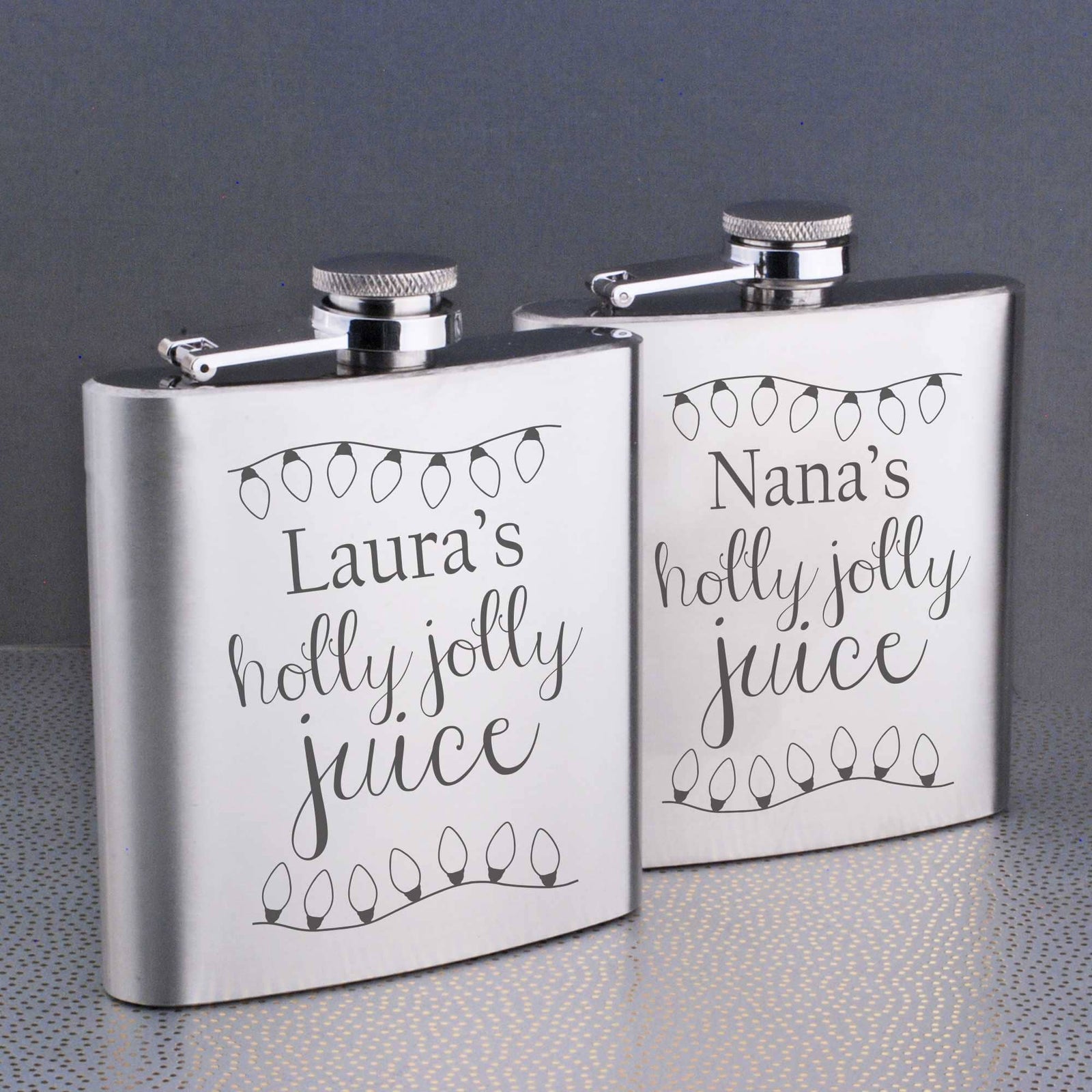 Holly Jolly Juice' - Flask Christmas Gift – Flask – Love, Georgie