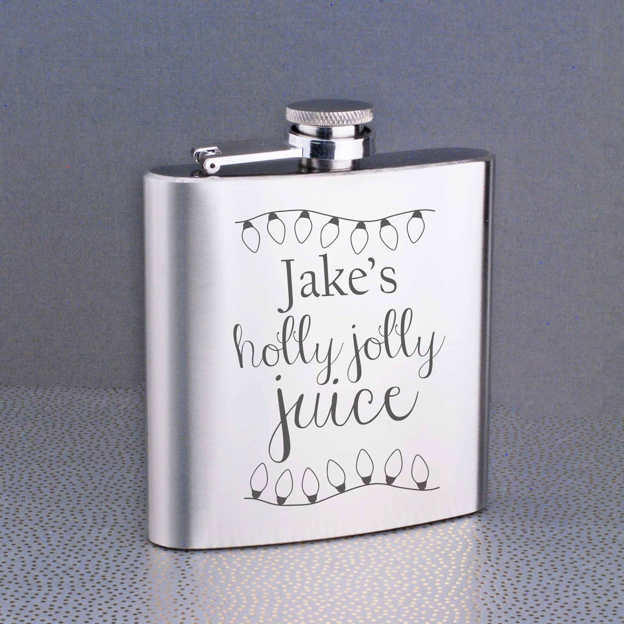 Holly Jolly Juice' - Flask Christmas Gift – Flask – Love, Georgie