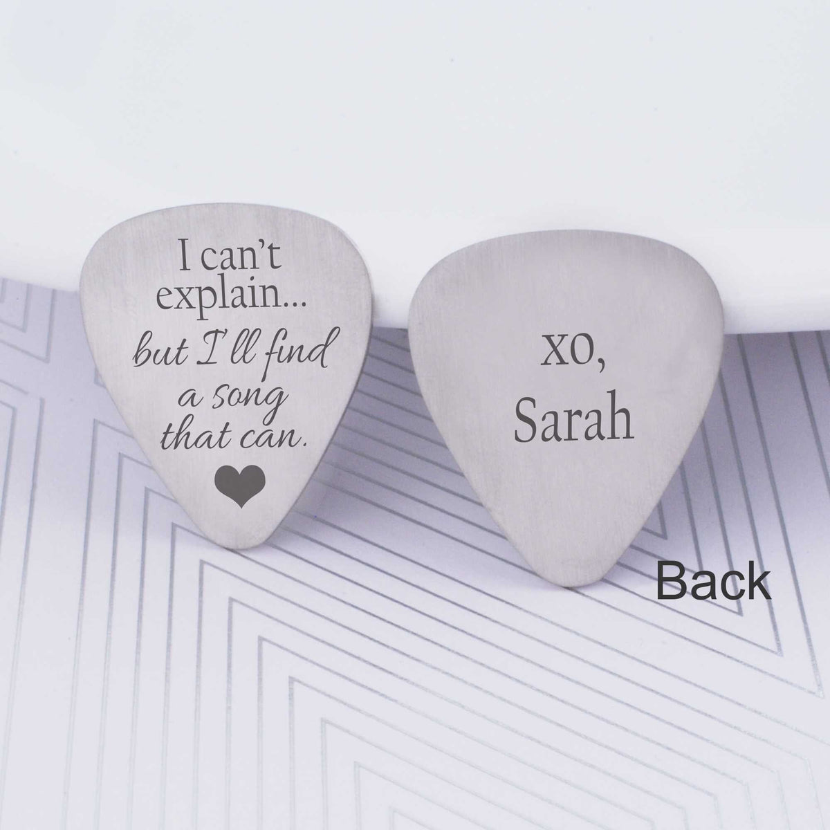 Engraved Guitar Pick - Gift for Guitarist – Guitar Pick – Love Georgie