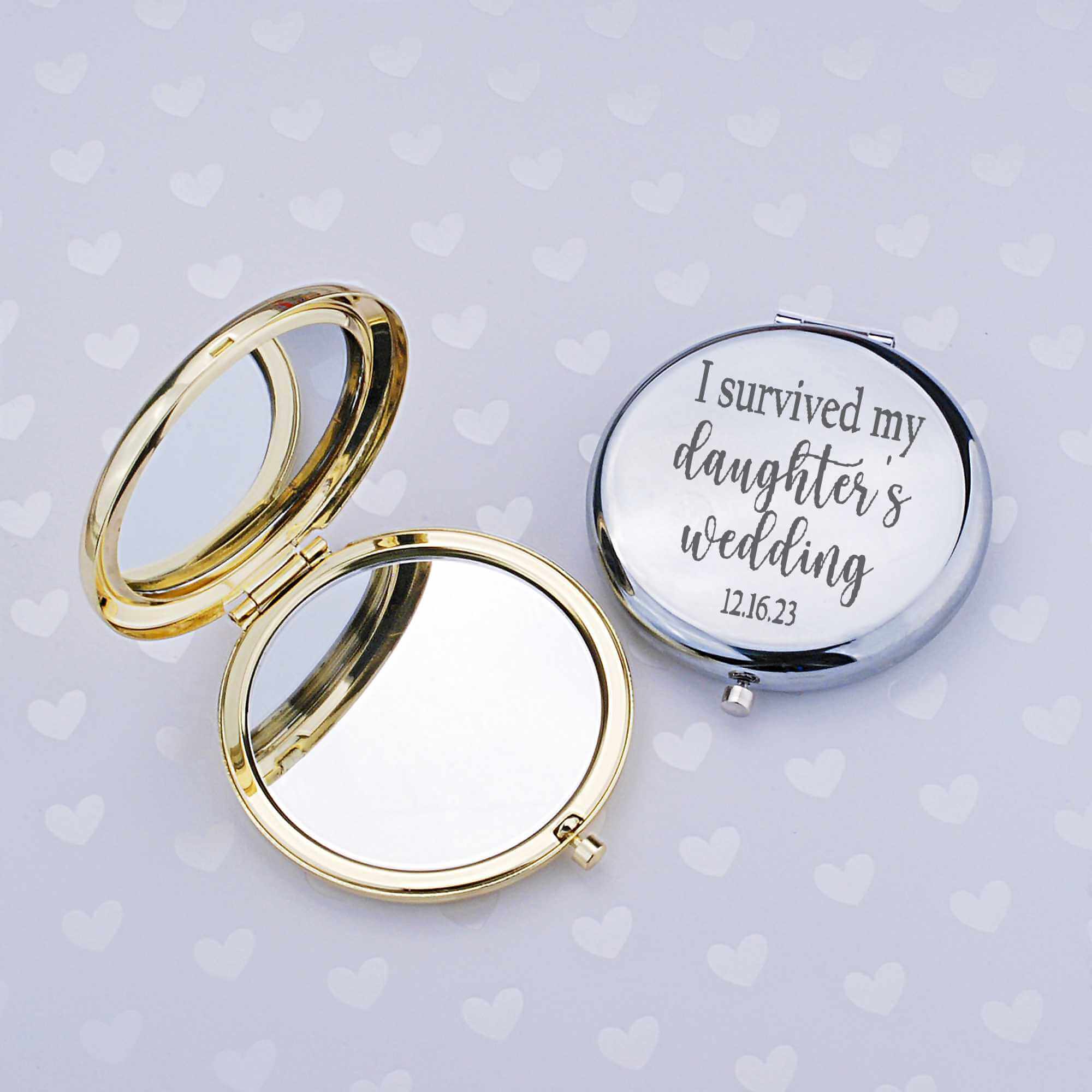 I Survived My Daughter's Wedding - Compact Mirror