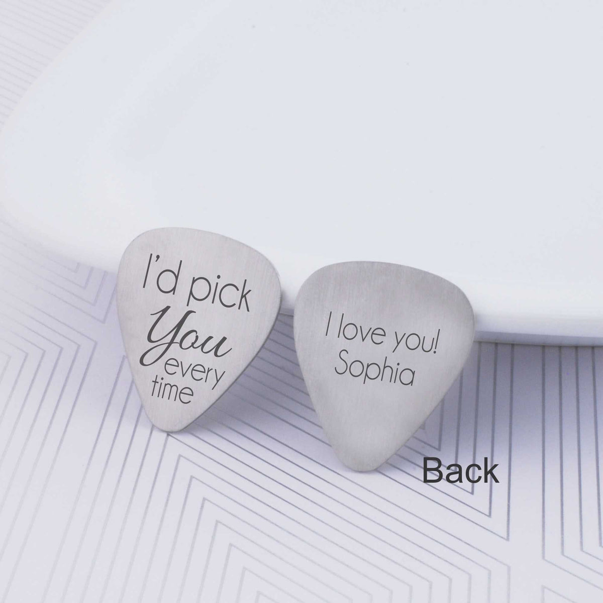 Guitar Pick Gift - 'I'd Pick You Every Time' – Guitar Pick – Love Georgie