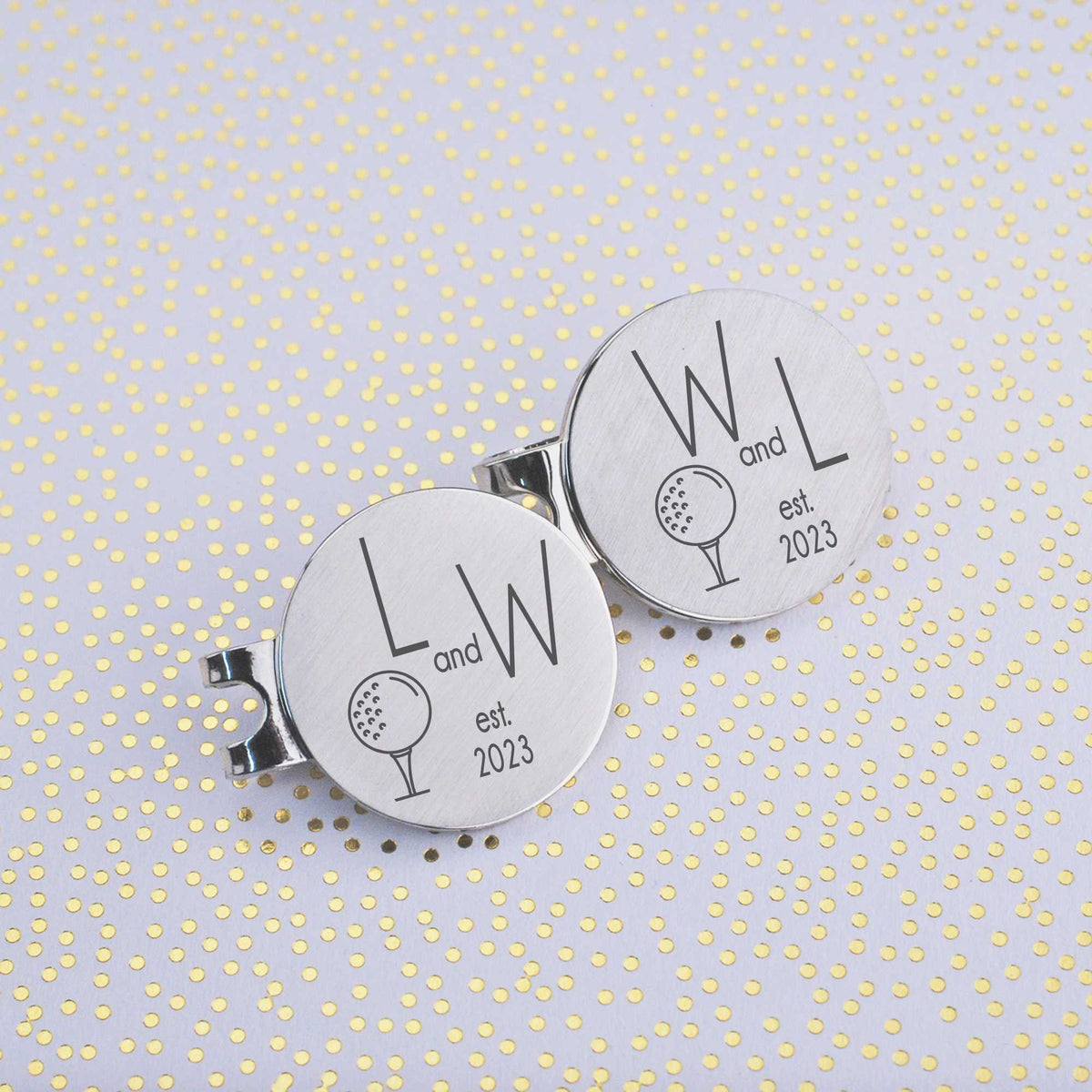 Est. Year - Golf Ball Marker Set for Couple