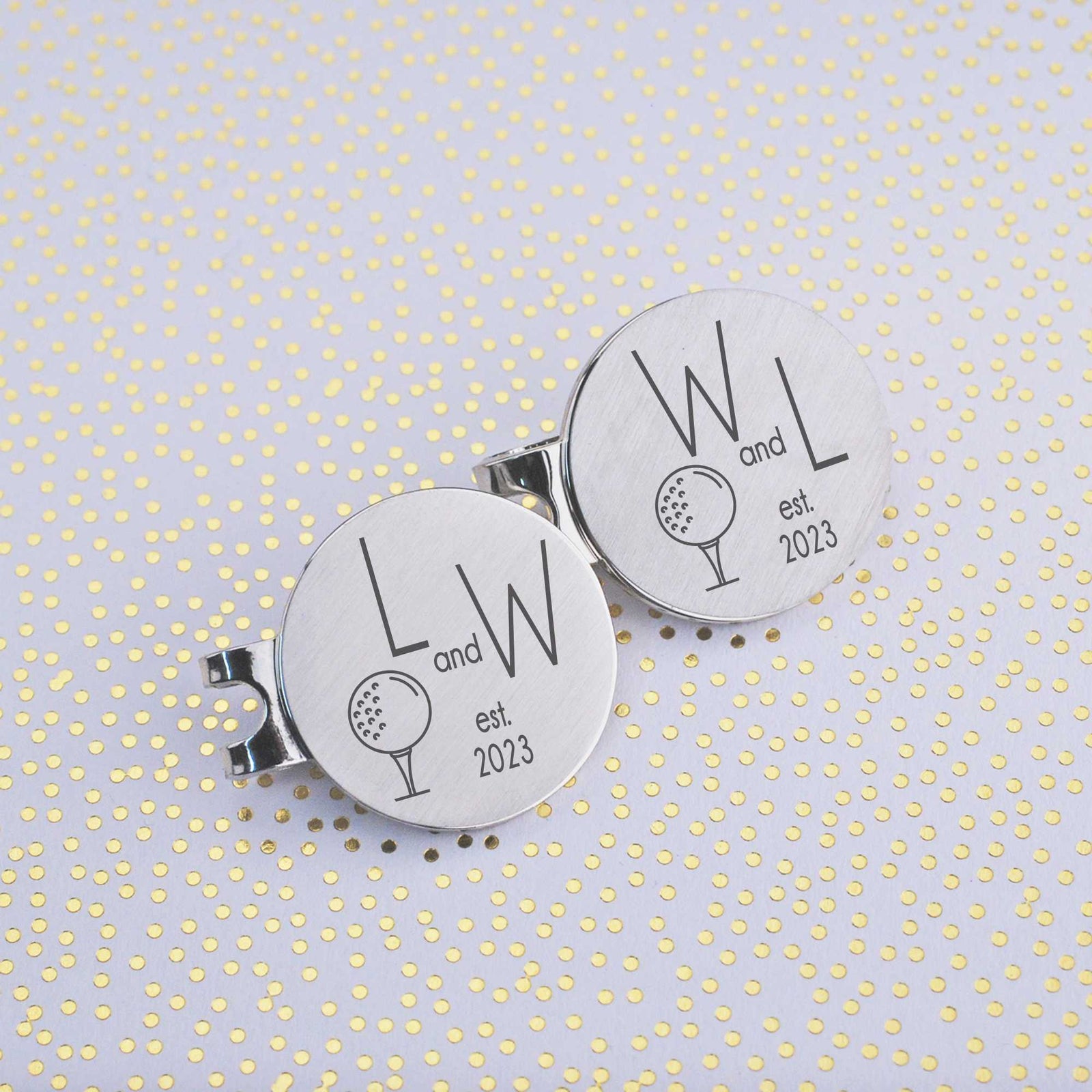 Est. Year - Golf Ball Marker Set for Couple