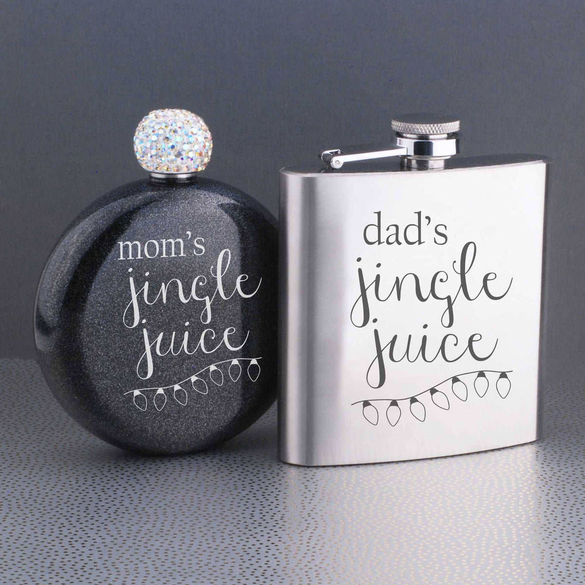 Jingle Juice' - Mom & Dad Christmas Flask Set – Flask – Love, Georgie