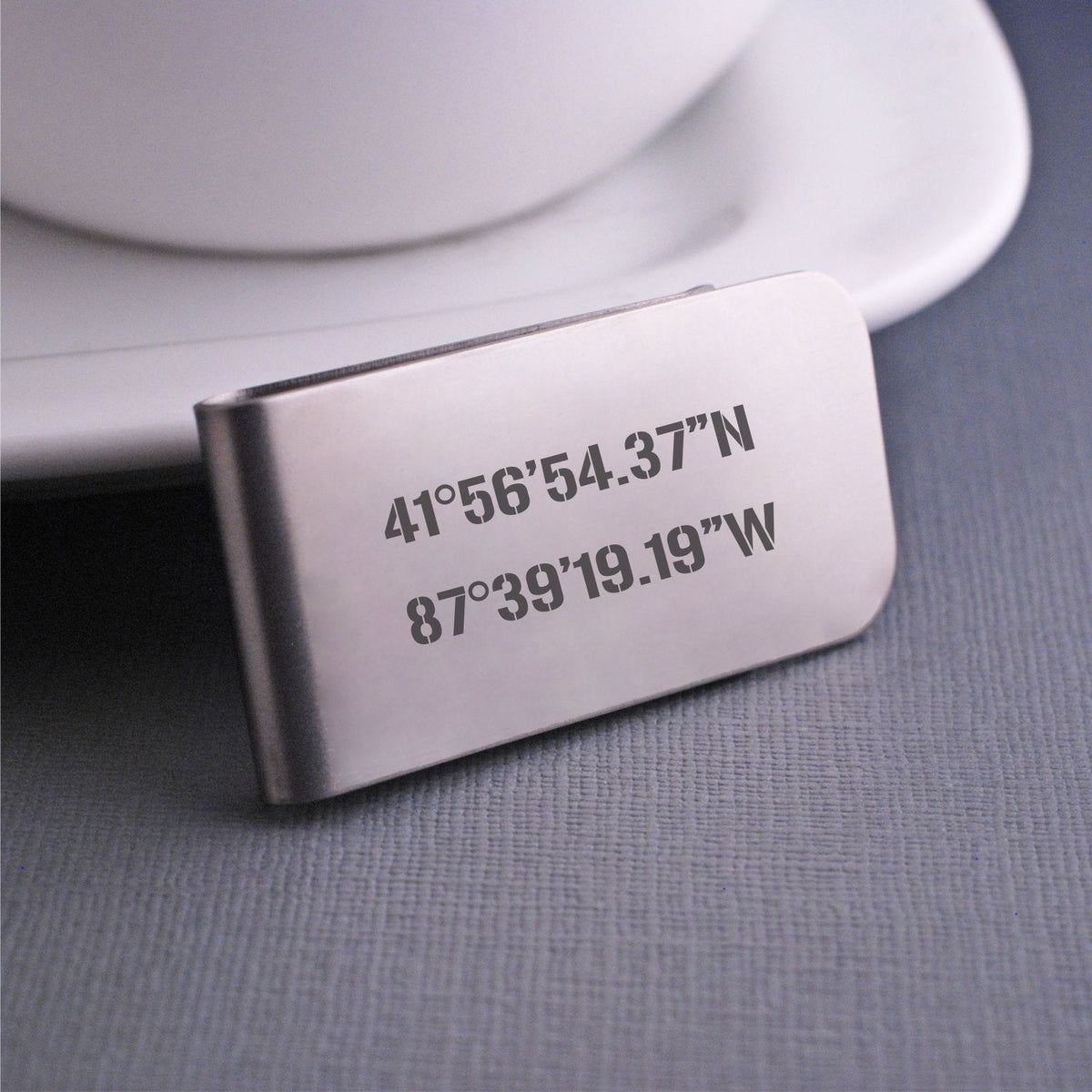 Latitude Longitude Money Clip – Money Clip – Love, Georgie