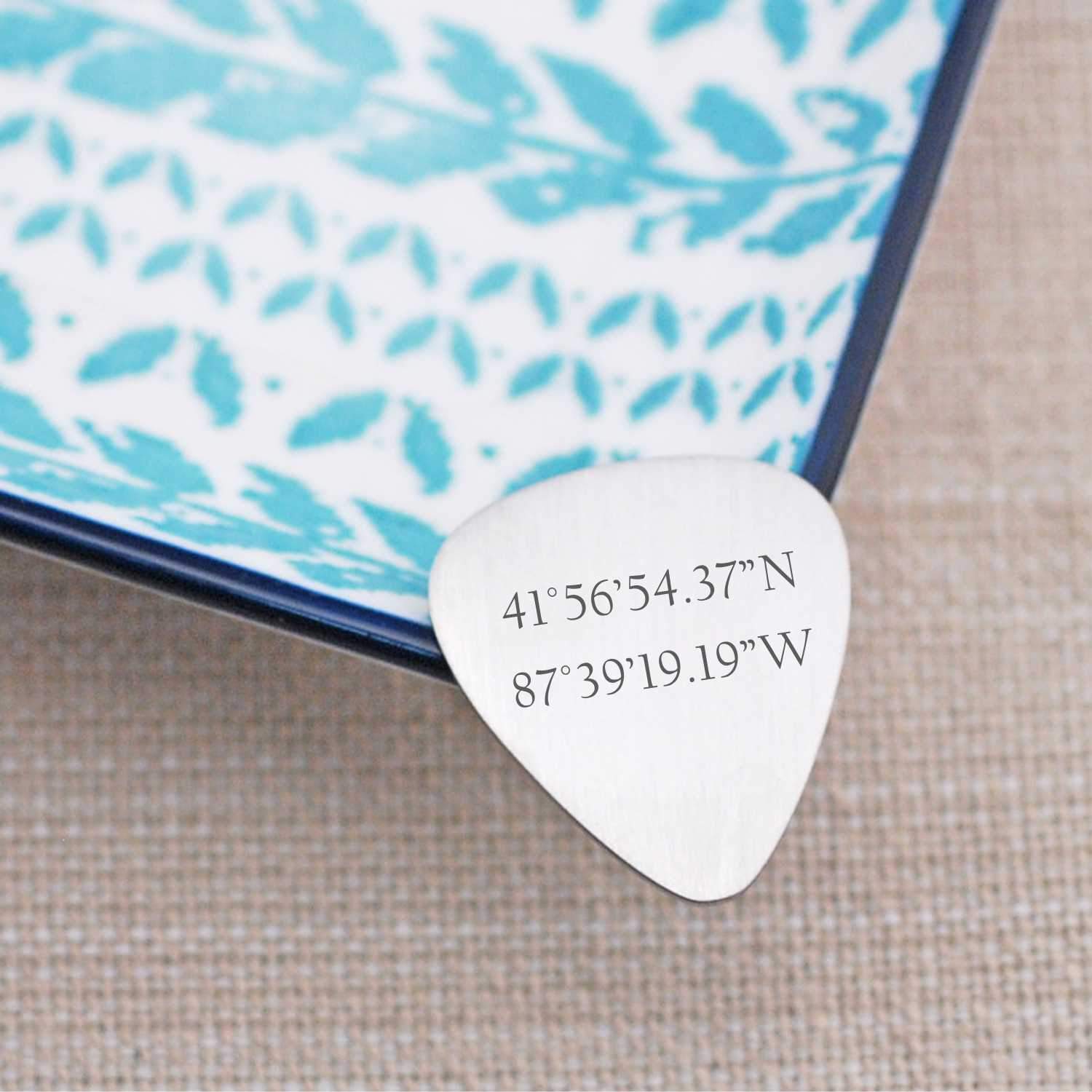 Guitar Pick - Latitude Longitude – guitar pick – Love Georgie