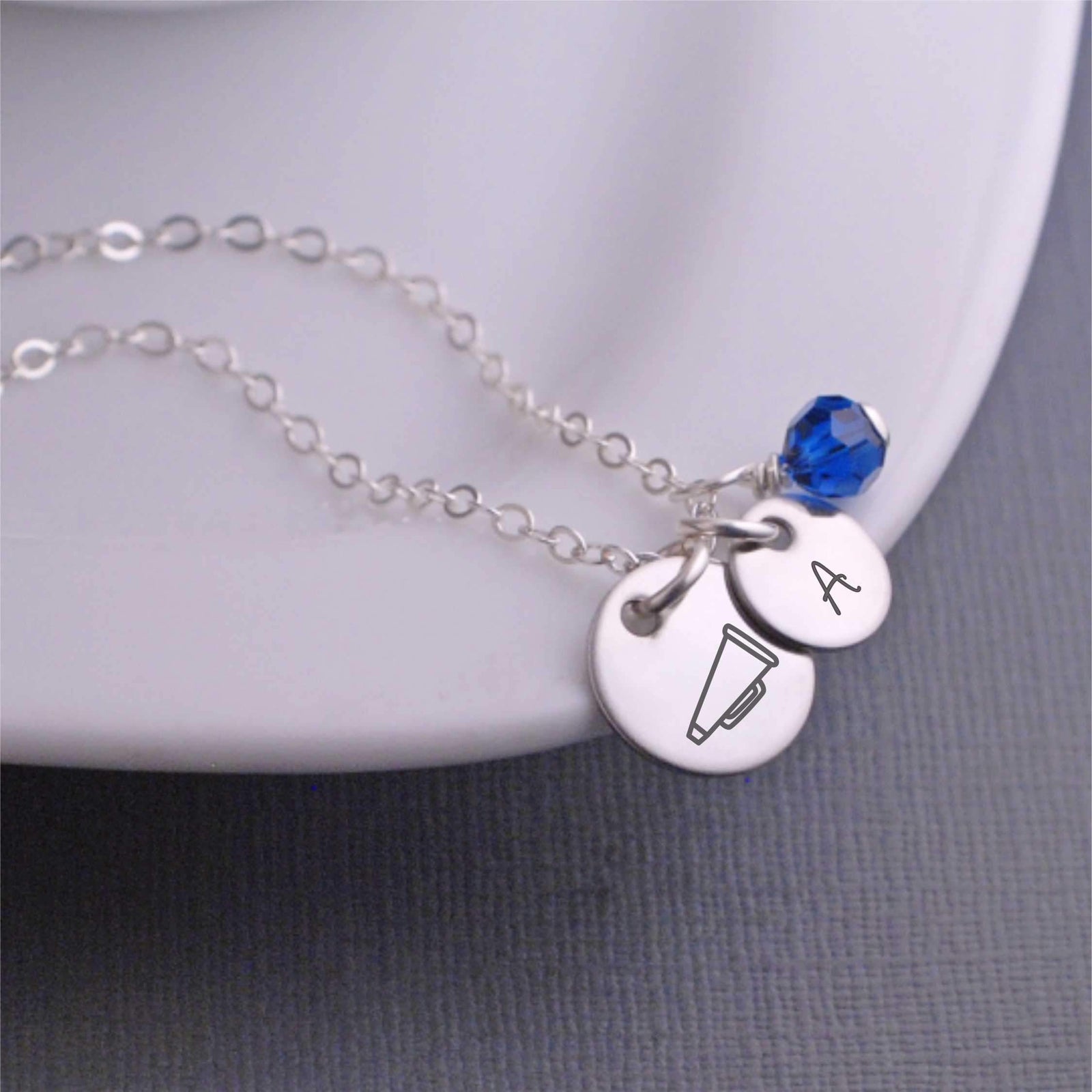Megaphone Cheerleader Necklace – Necklace – georgiedesigns