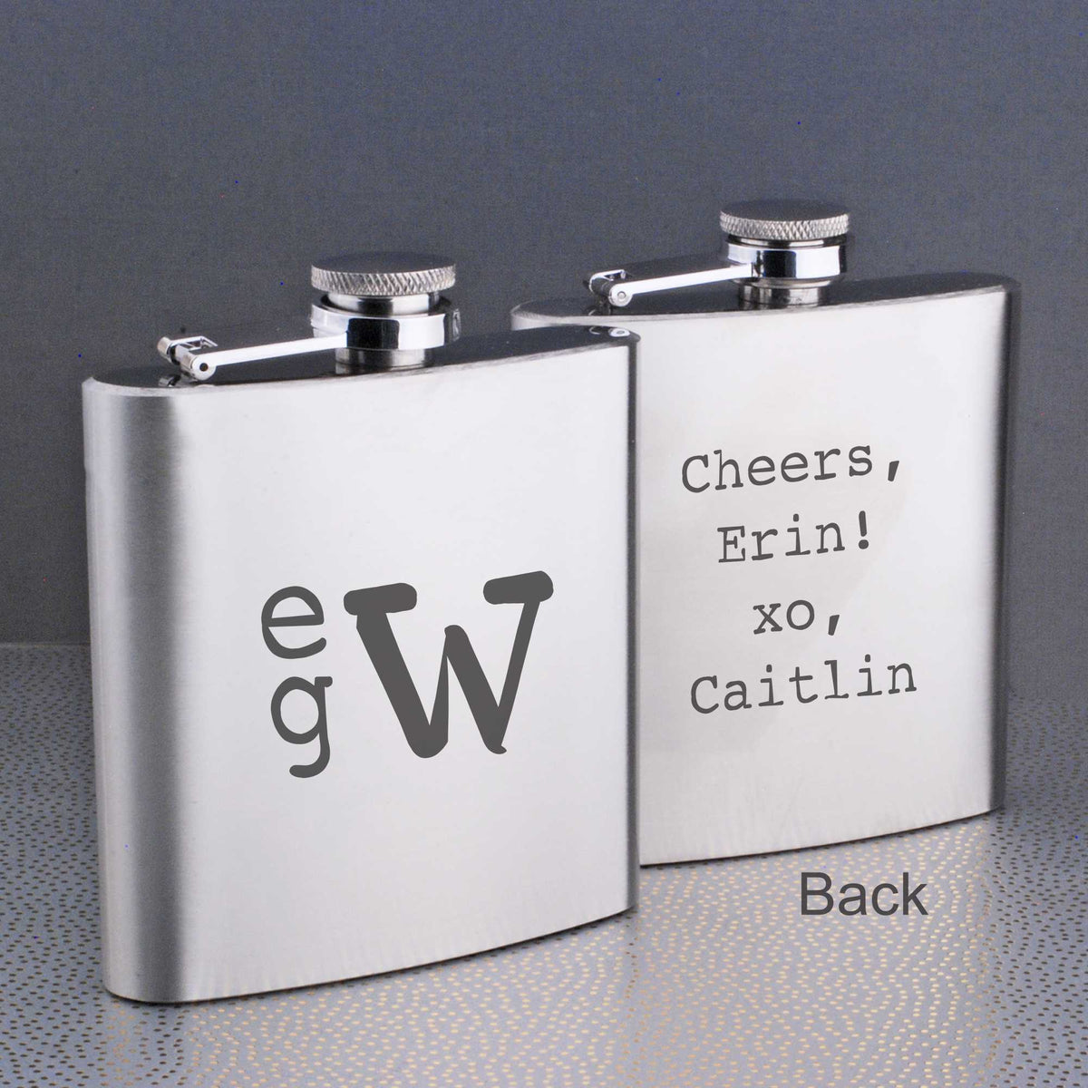 Modern Monogram Flask Gift – Flask – Love, Georgie