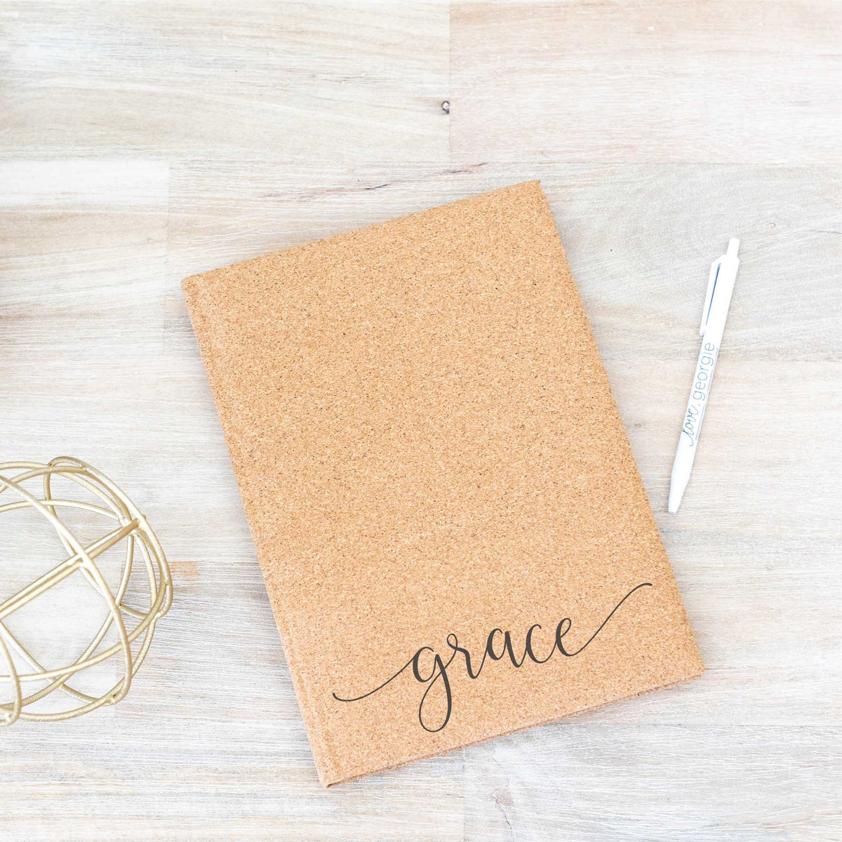 Vegan Leather Journal with Name