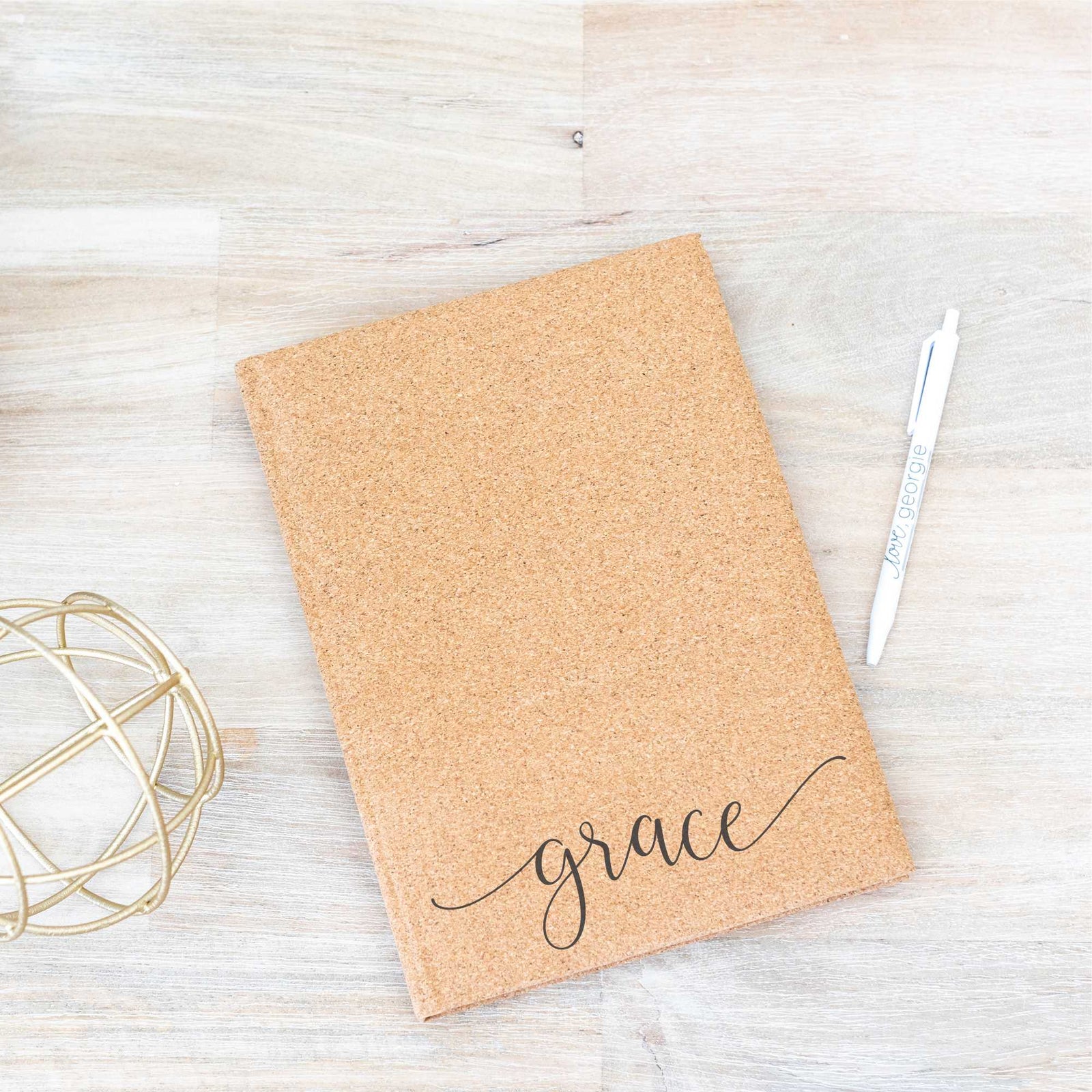 Sketchbook with Name - Vegan Leather