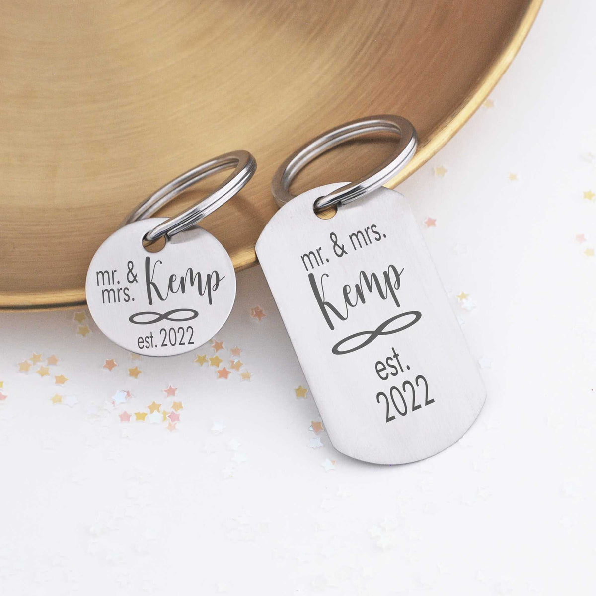 Infinity Symbol - Couple's Keychain Set