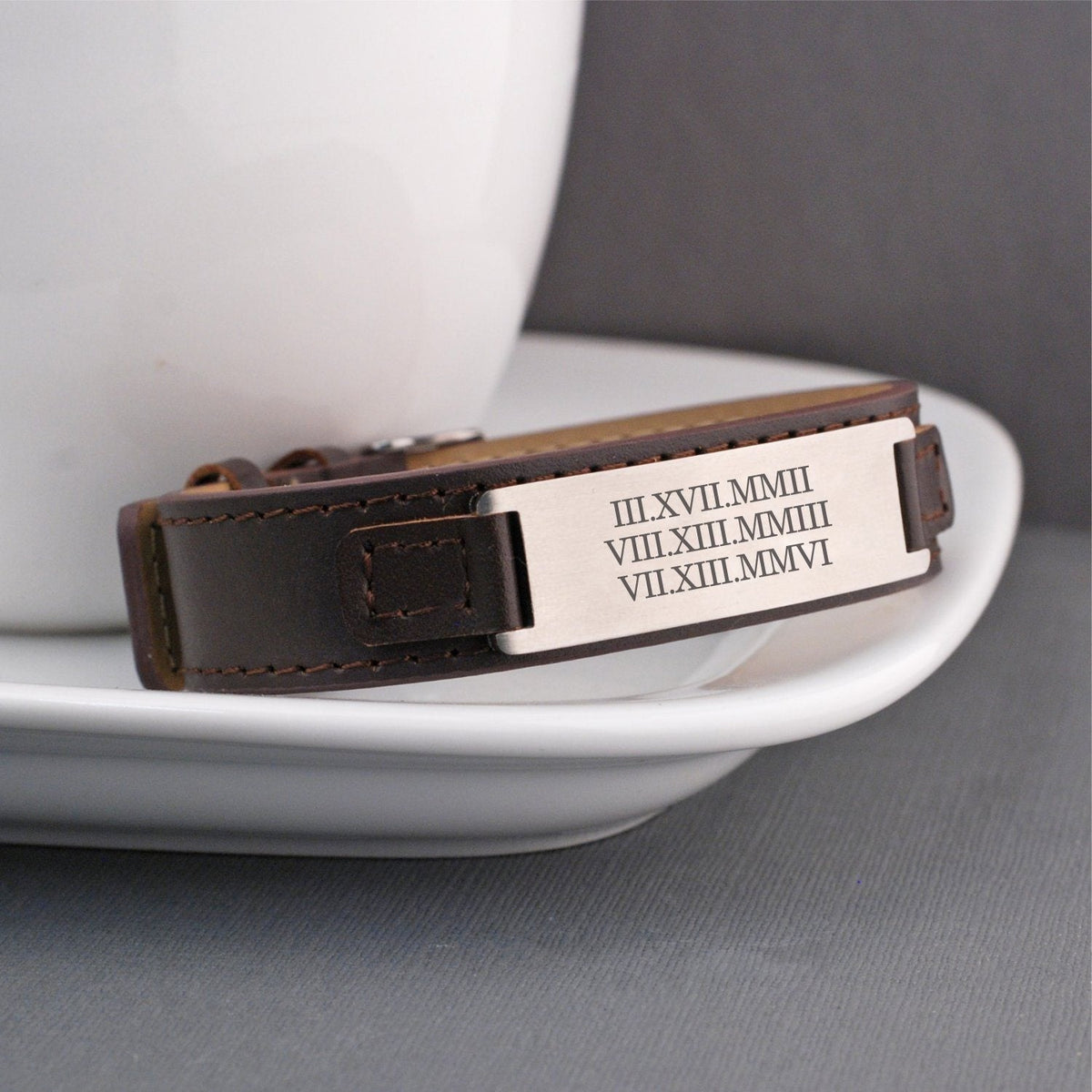 Leather Bracelet - Roman Numeral – bracelet – Love, Georgie