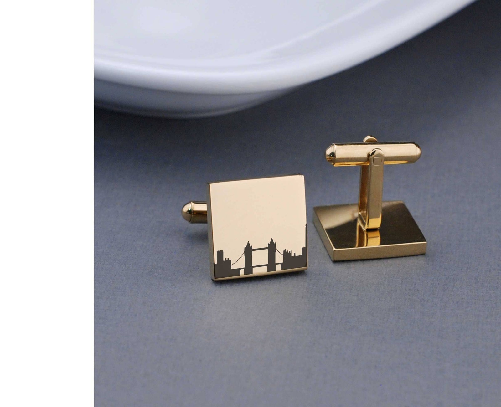 Custom City Skyline Cufflinks – Cufflinks – Love, Georgie