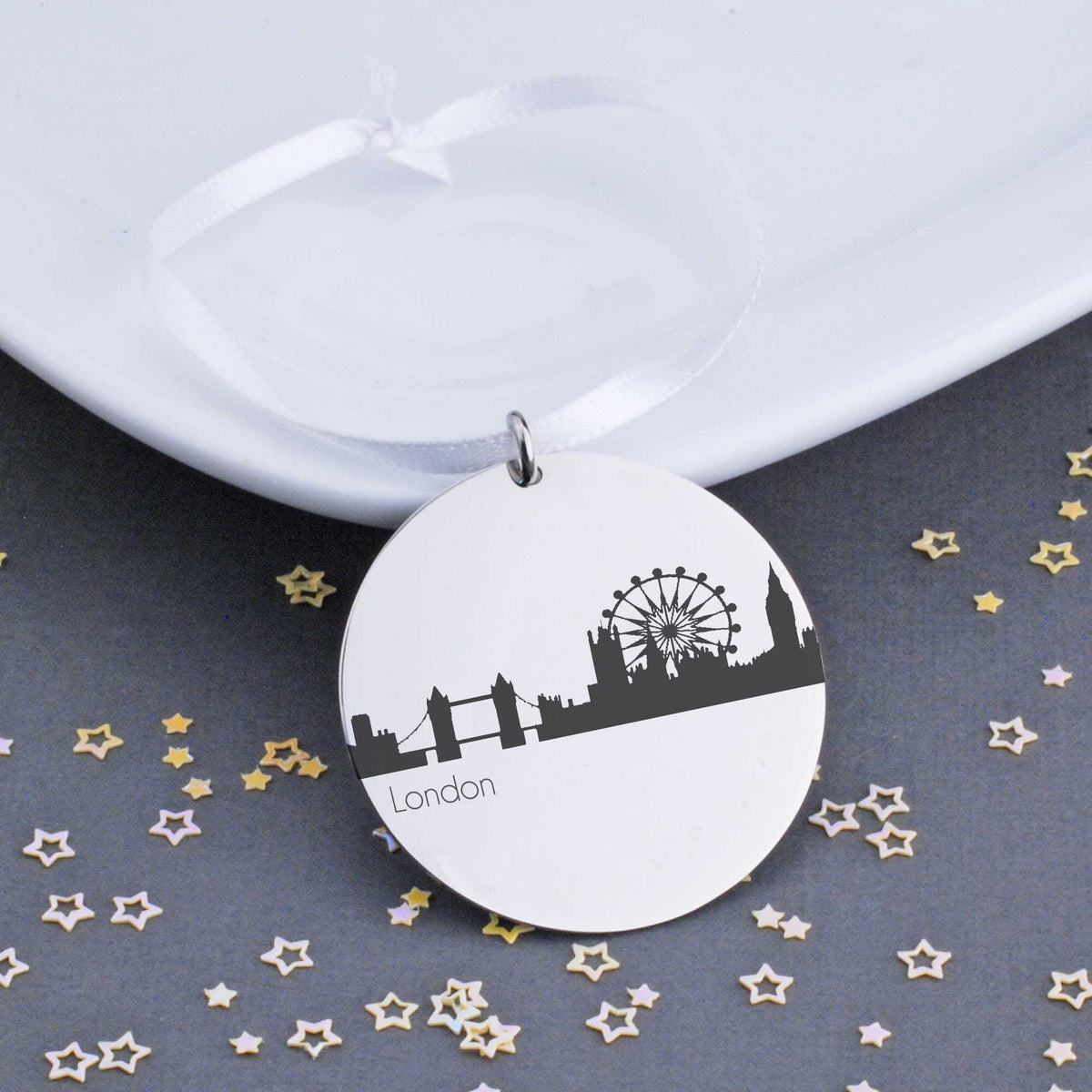 Tree Ornament - Custom City Skyline – Keychain – Love, Georgie