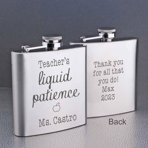 Steel Flask - Teacher's Liquid Patience – Flask – Love, Georgie