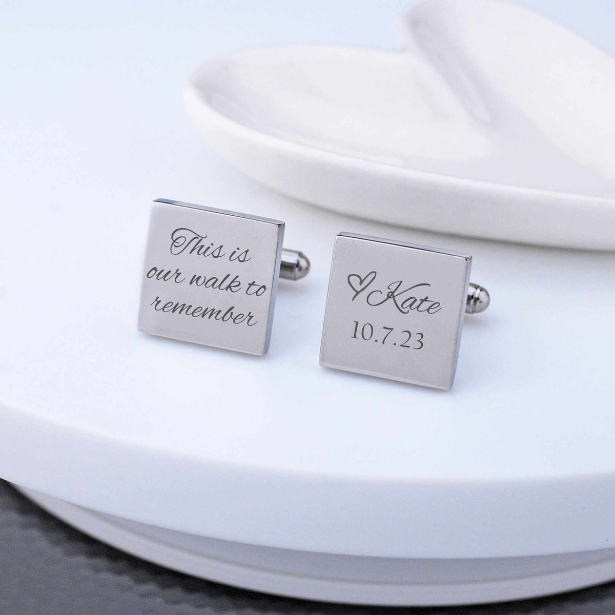 This Is Our Walk to Remember - Father of Bride Cufflinks