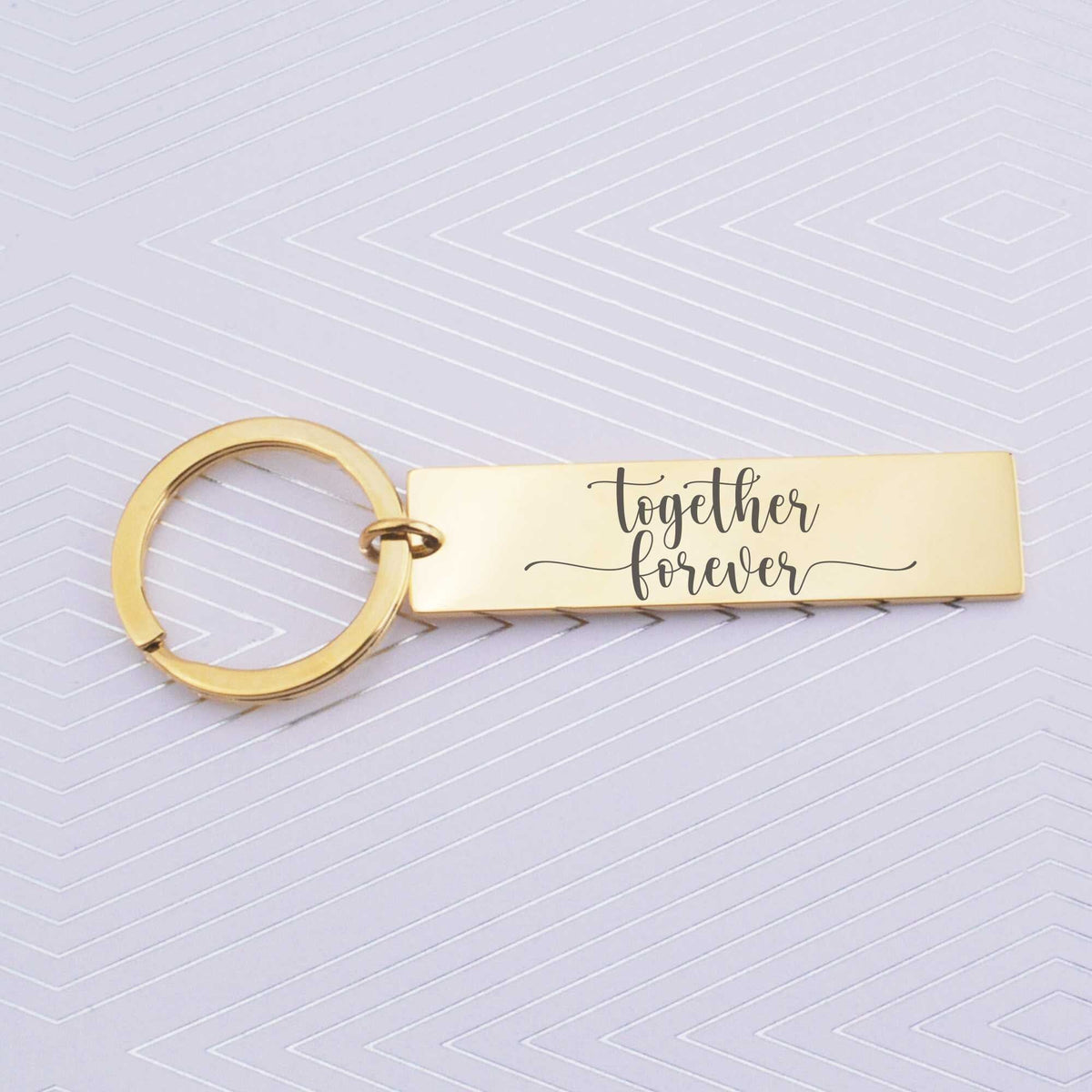 Together Forever&#39; - Personalized Anniversary Keychain – Keychain – Love, Georgie