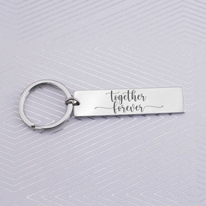 Together Forever' - Personalized Anniversary Keychain – Keychain – Love, Georgie