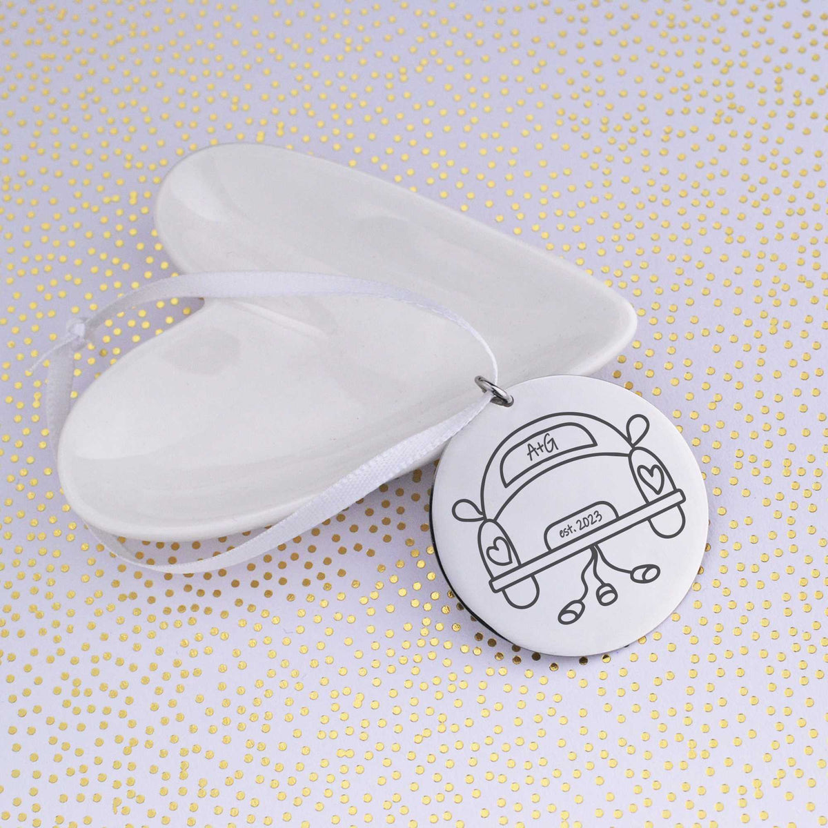 Wedding Car Christmas Ornament