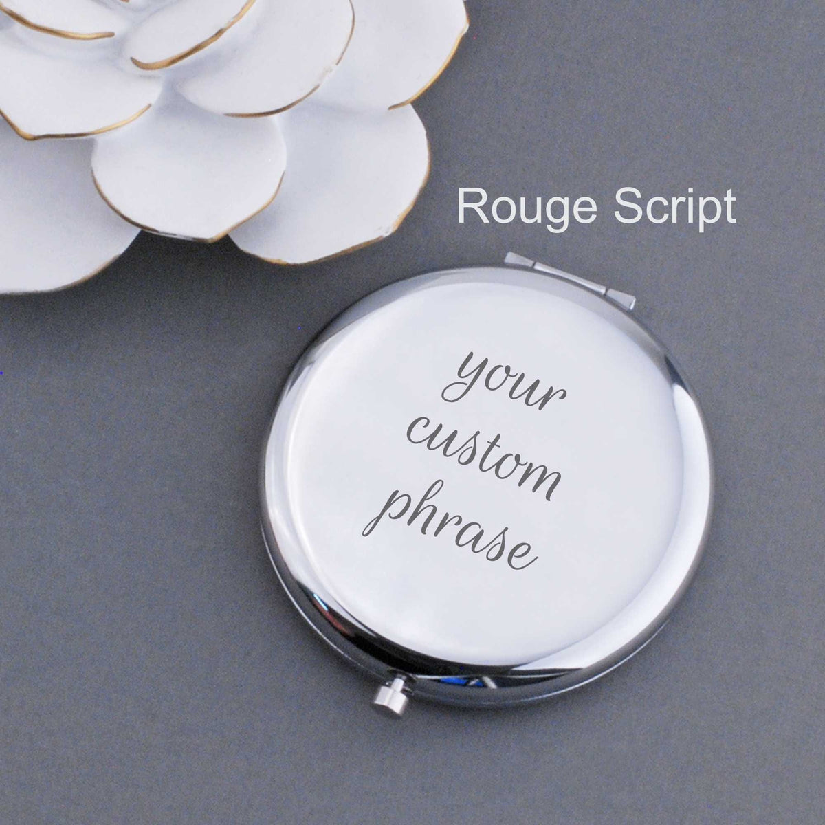 Design Your Own Engraved Pocket Mirror – Pocket Mirror – Love, Georgie